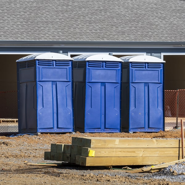 what is the expected delivery and pickup timeframe for the porta potties in New Boston OH